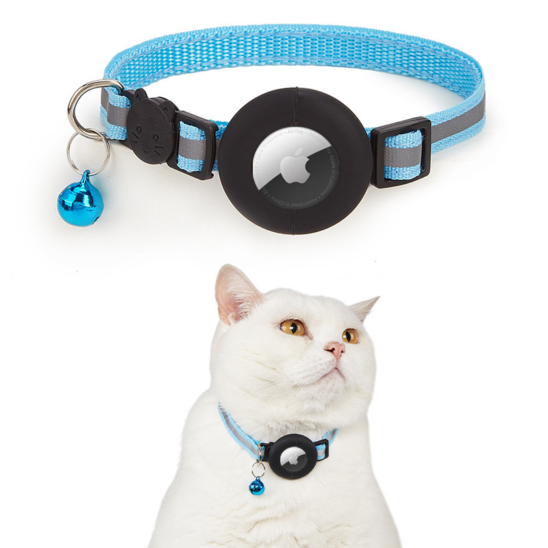 Airtag dispositivo anti-pérdida, funda cuero, collar posicionamiento mascotas,