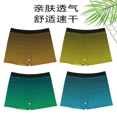 新款韓版兒童平角泳褲大童小孩學生卡通印花泡溫泉學遊泳裝備泳衣