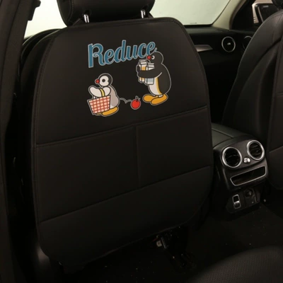 Penguin Anti-Kick Pad, Universal Leather – Chair back anti-kick pad - black-background-heat-transfer-shopping-penguin-long-anti-kick-pad-one-piece