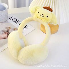 漫画サンリオ子供耳カバー冬かわいい暖かいぬいぐるみ耳保護折り畳み式人形女の子耳暖かい冬防止