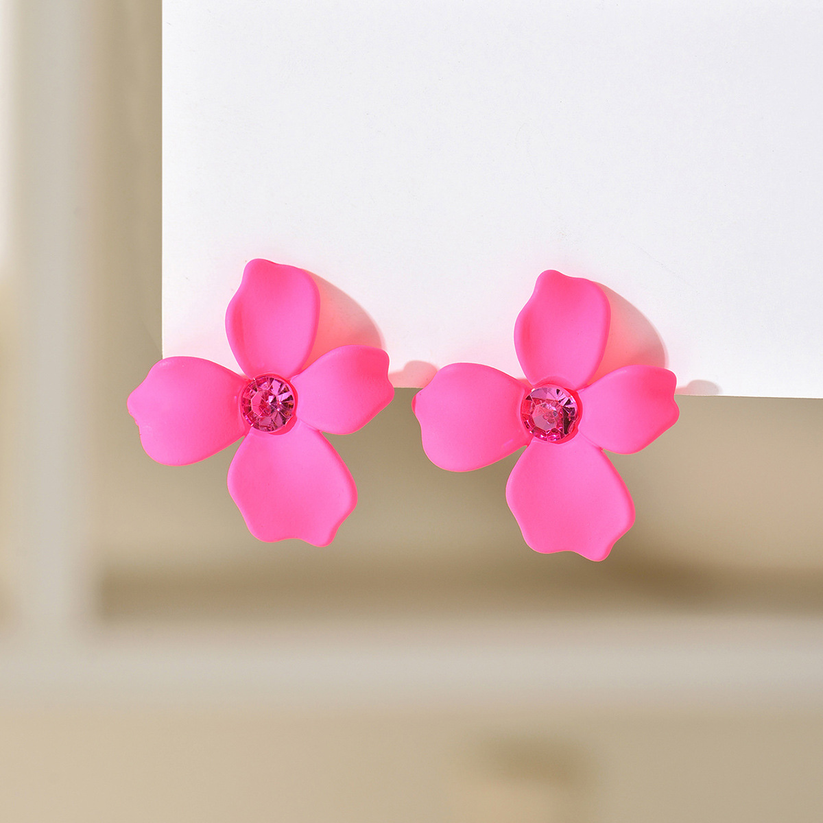 18g Weight Rhinestones Inlay Material Ear Studs Classification 1 Pair Quantity Daily Occasion Acrylic Material Flower Pattern Women's Gender Stoving Varnish, Inlay Design Sweet Style 1 Pair Sweet Flower Stoving Varnish Inlay Arylic Rhinestones Ear Studs 2