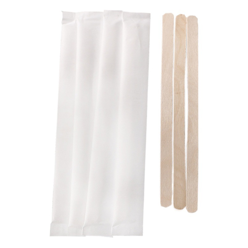 Disposable coffee stirring stick baby milk powder stirring stick wooden long handle hot drink independent packaging honey stirring stick