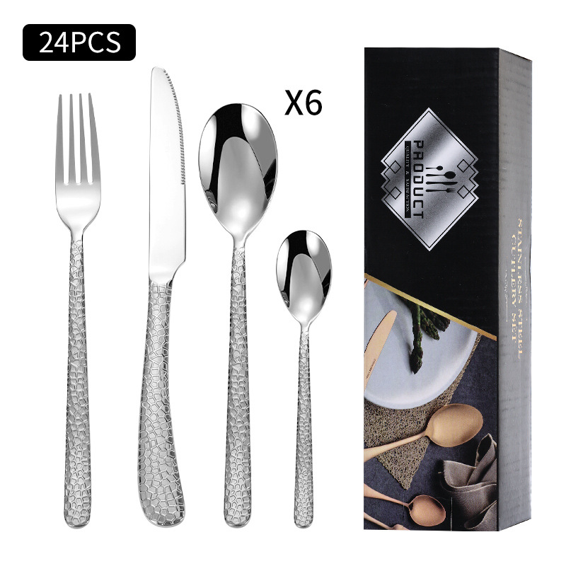 Plata 24PCS (nueva caja negra)