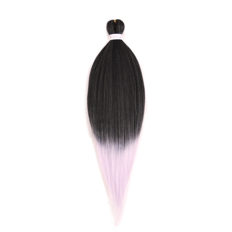 EZ Trenza PVC ignífugo a baja temperatura fibra multicolor flojo gran ganchillo de trenza fábrica de cabello recto un cabello