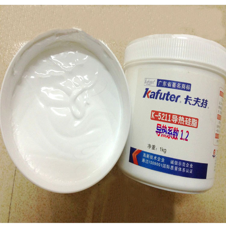 正品卡夫特 K-5212 天津高导热硅脂导热系数2.0散热填充灰色1Kg