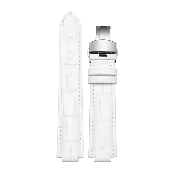 White-silver butterfly buckle