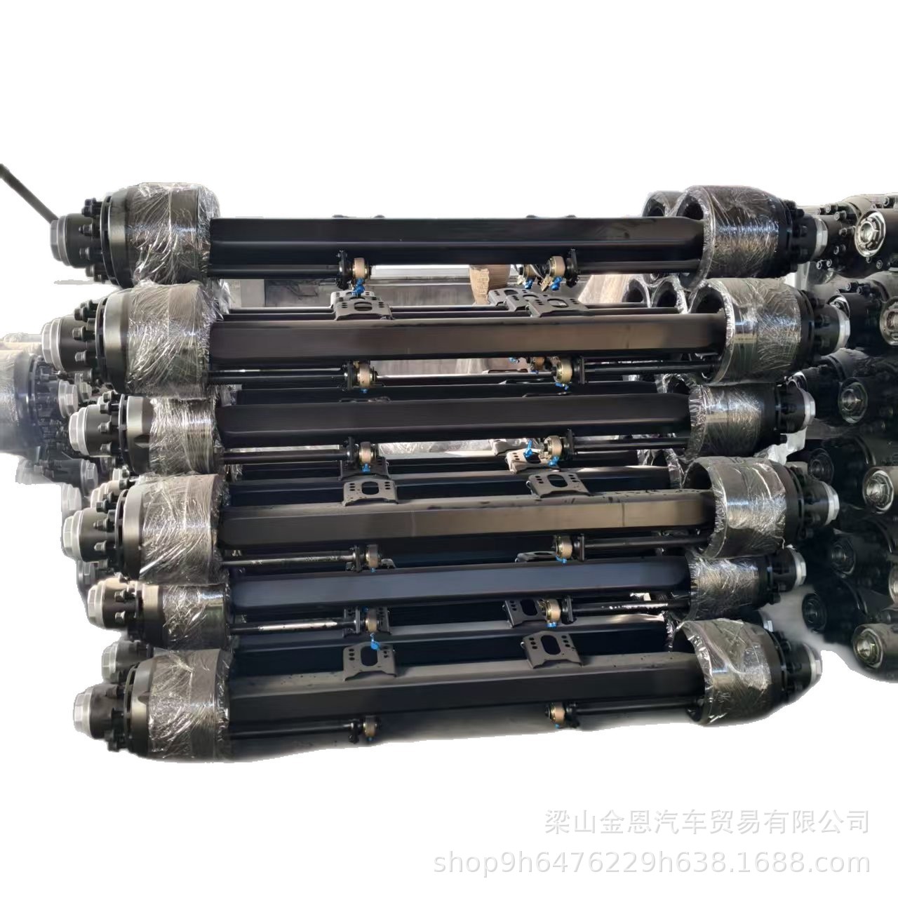 Overseas Supply of 13t 16t German and American Style Disc Brake Drum Brake Axles, Semi-Trailer Axles, Fuhua Enlarged Brake Pads