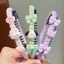儿童发箍小女孩碎发整理神器宝宝卡通头箍不伤发发捆头饰压发箍