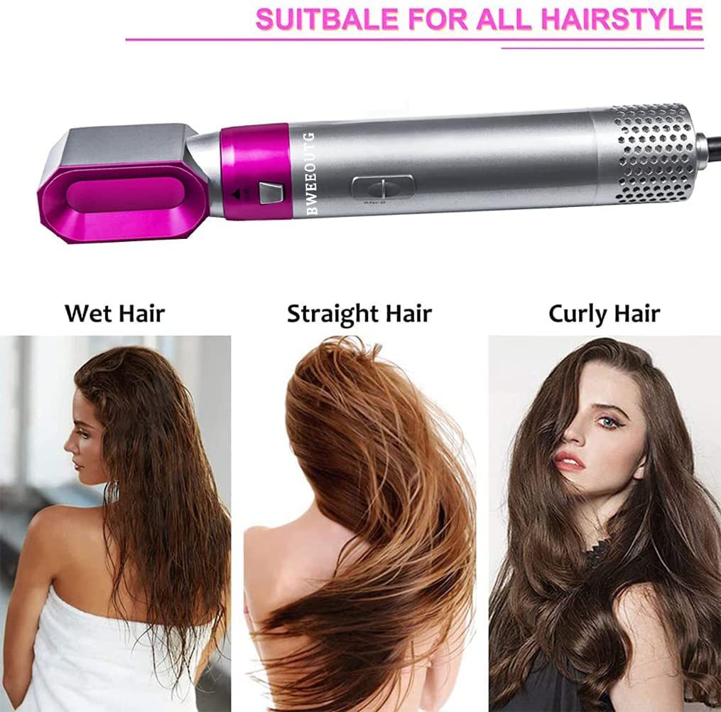 5-in-1 Hot Air Comb Hair Dryer Brush