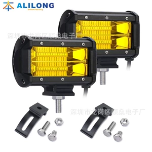 Avtomobil LED İş İşığı Sarı Projektor 5 düym 72W 24LED Zolaq İşıq Yolsuzluq