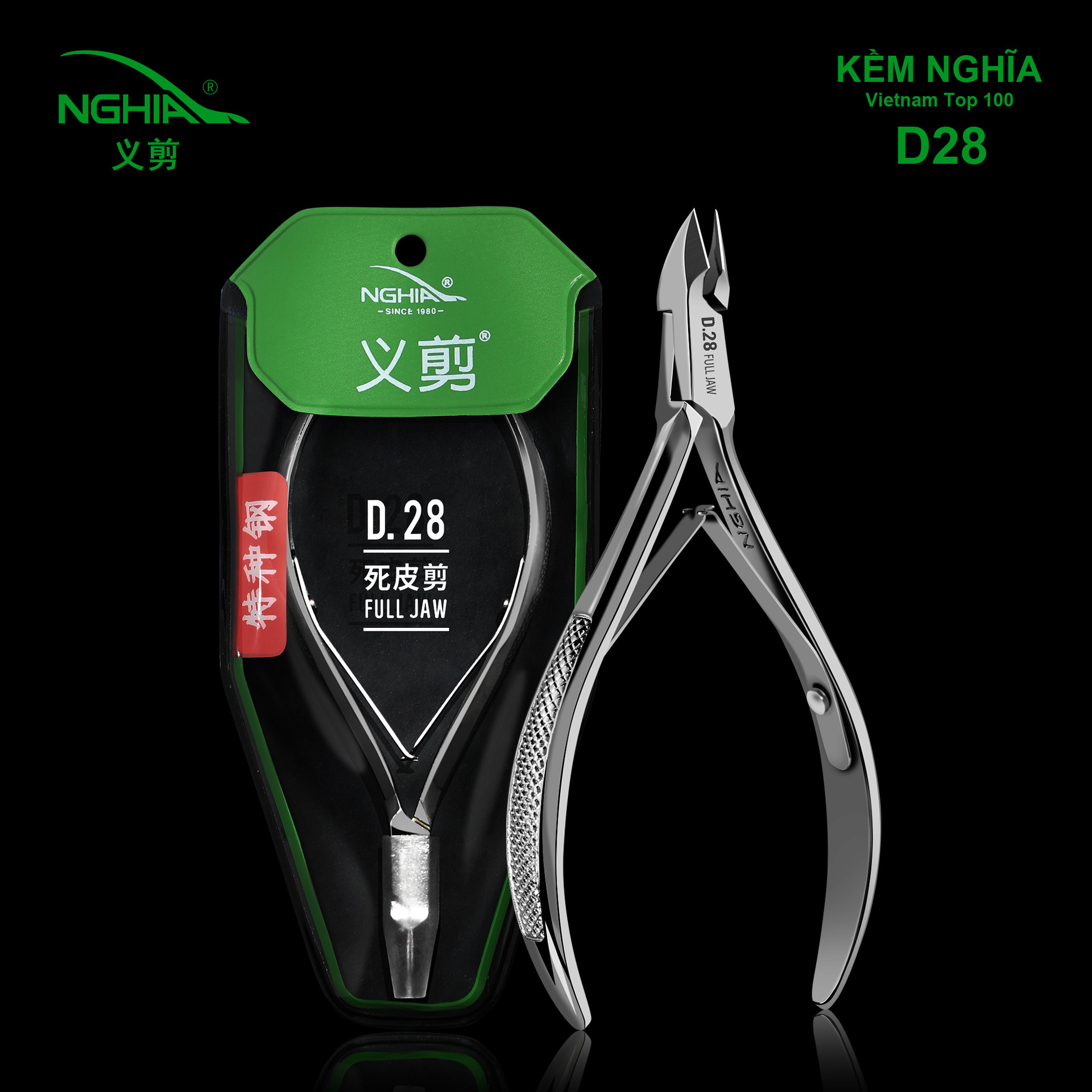 NGHIA Vietnam Yi Tijeras d07 Piel muerta Herramientas profesionales para uñas Reparación de uñas Alicates para uñas