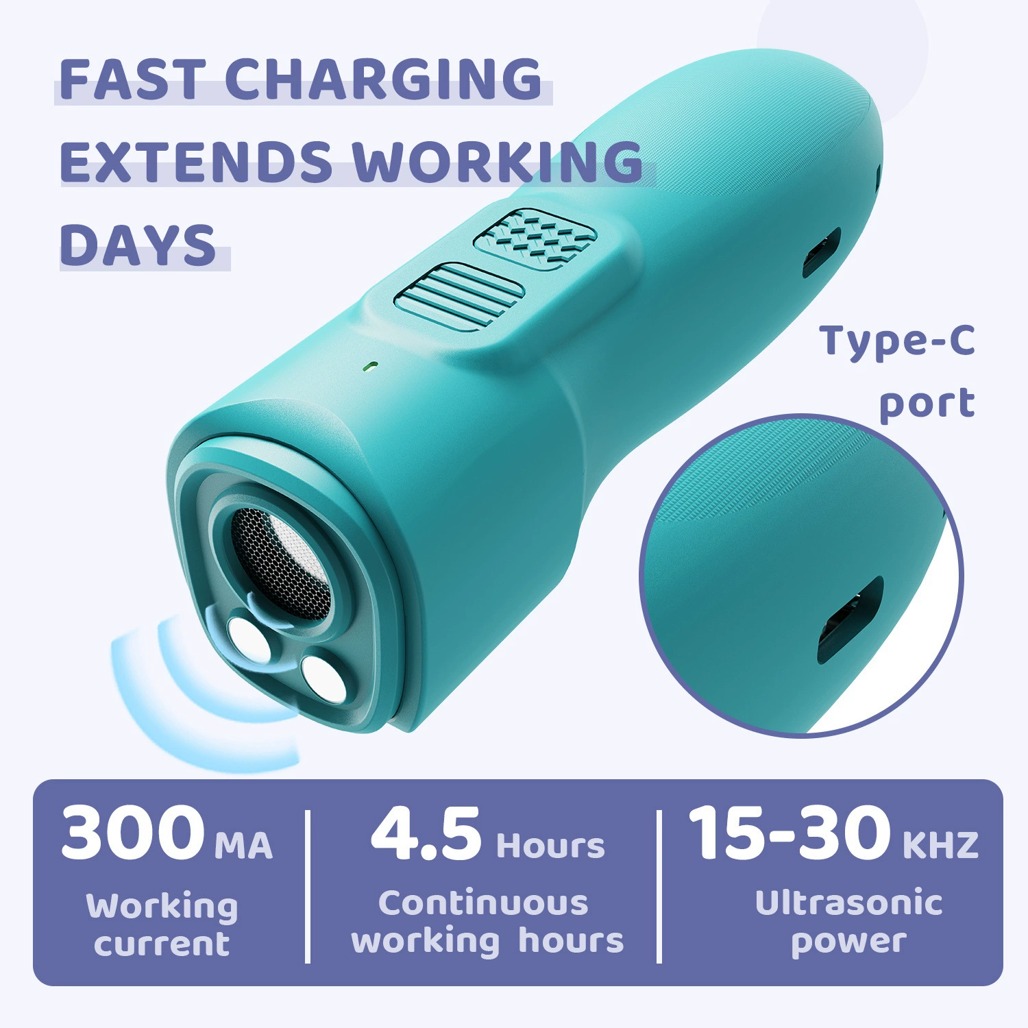Популярный мини-отпугиватель собак, мощный ультразвуковой портативный отпугиватель собак, отпугиватель собак и отпугиватель собак, уличный ограничитель лая