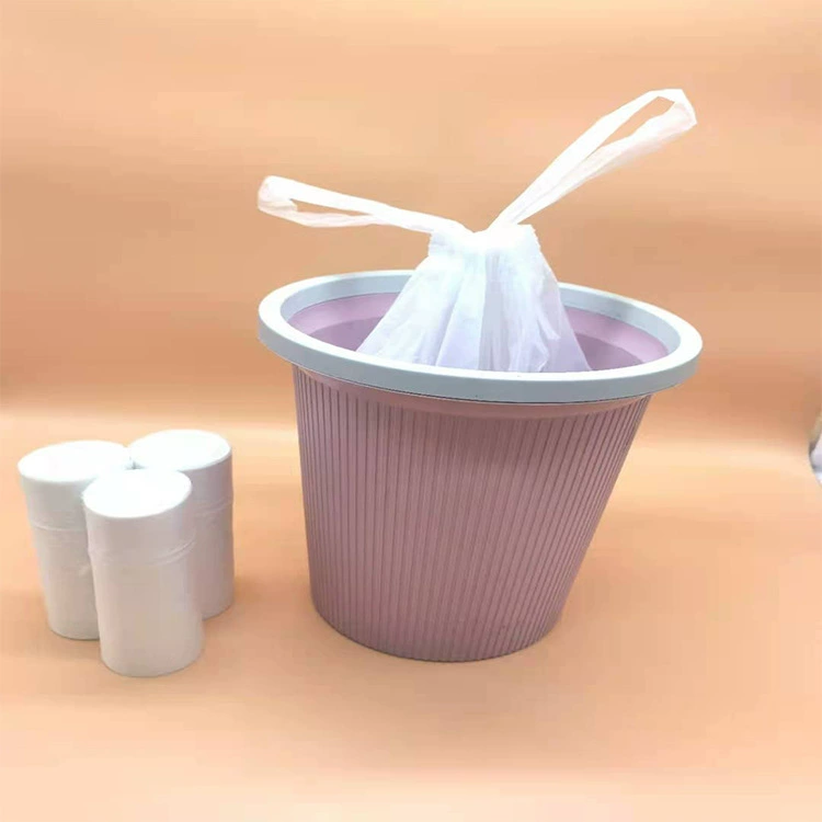 PLA биоразлагаемый мешок для мусора полный биоразлагаемый Канатный полиэтиленовый пакет бытовой универмаг мешок для мусора