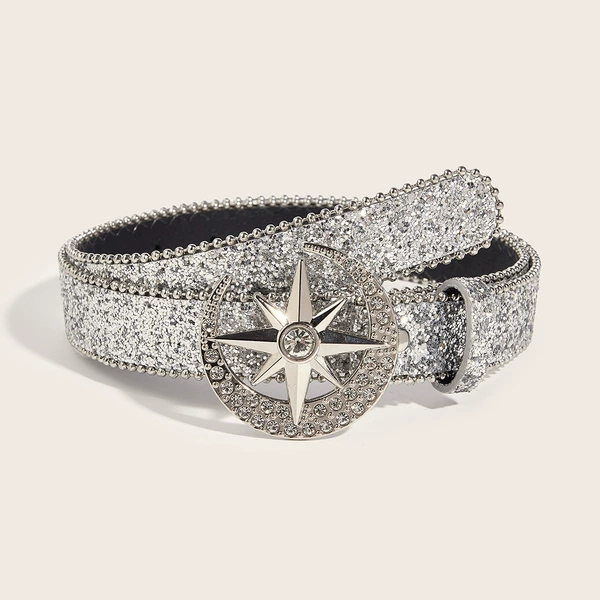 8 corner star diamonds in the middle of the moon (side beads silver powder)