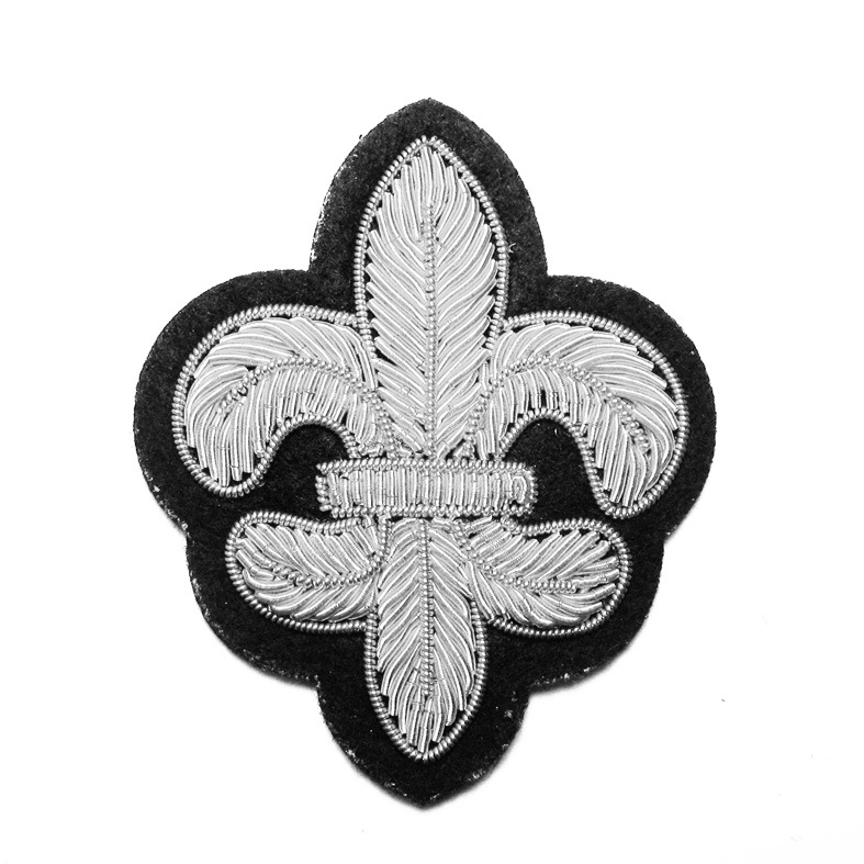 现货批金色与银色手工印度丝绣花章 尺寸5.6X7.4cm手工的衣服商标