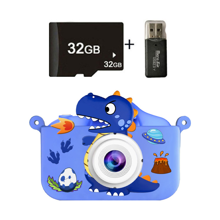 Cámara digital infantil HD de doble lente, diseño de dibujos animados, grabación de video, regalo para vacaciones