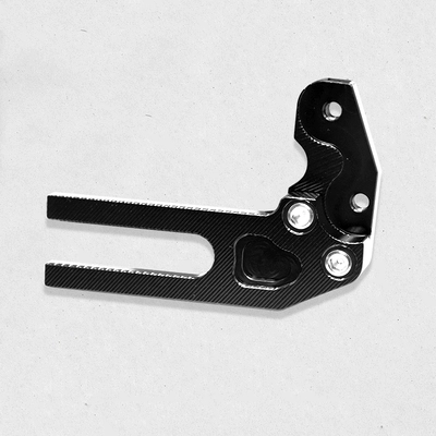 Suitable for calf n1s fender electric car modification accessories nqi/ngt carbon fiber pattern rear fender backing straight up (Electric vehicle fender) - u-shaped-bracket-black