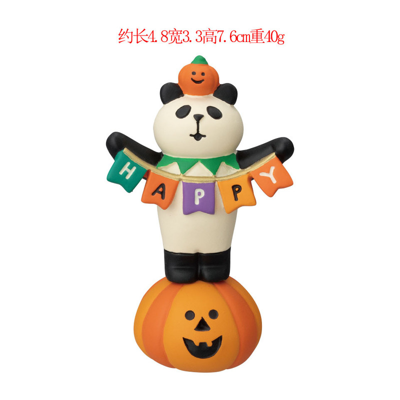 ハロウィンオーナメント雑貨日本猫カボチャトレンディブラインドボックス装飾 DIY 手作り樹脂工芸品小さな装飾品|undefined
