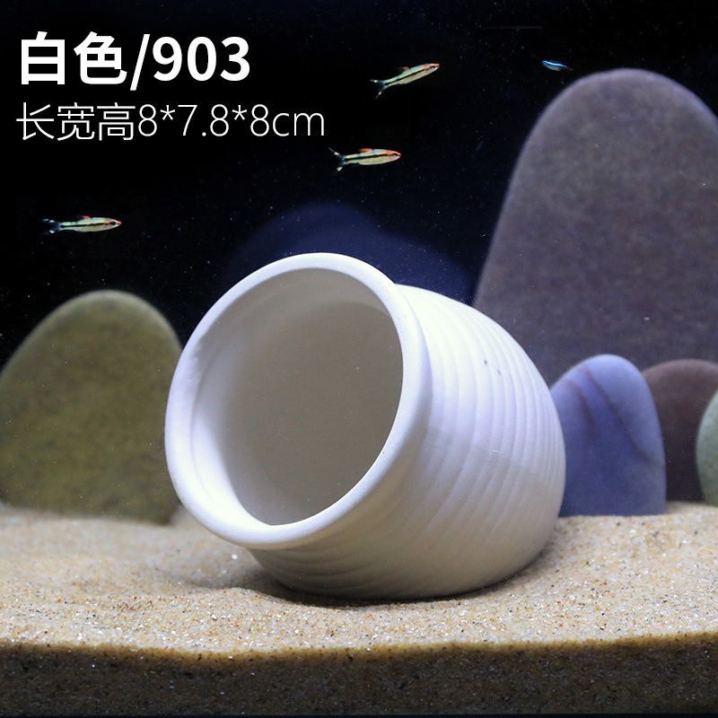 水槽キノコハウス装飾品陶器ポット隠れ家クリエイティブセラミックパッケージ装飾ハウス造園エビの巣エビポット隠れ家|undefined