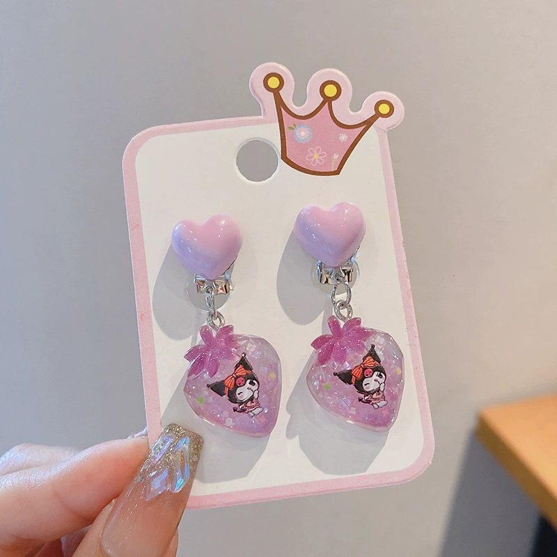 Детские клипсы для ушей, серьги, без прокола ушей, оптом