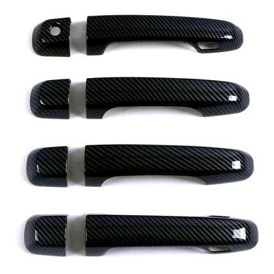 Other Automotive Exterior Supplies: door bowl handle decoration - single-hole-double-intelligent-carbon-fiber