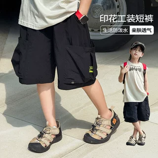 童装男童工装短裤夏季儿童五分裤子2026新款中大童休闲直筒裤潮