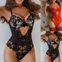 Внешняя торговля эротическое белье европейская и американская AliExpress на складе поставляет сексуальный кроссовер с кружевной прозрачной комбинезон