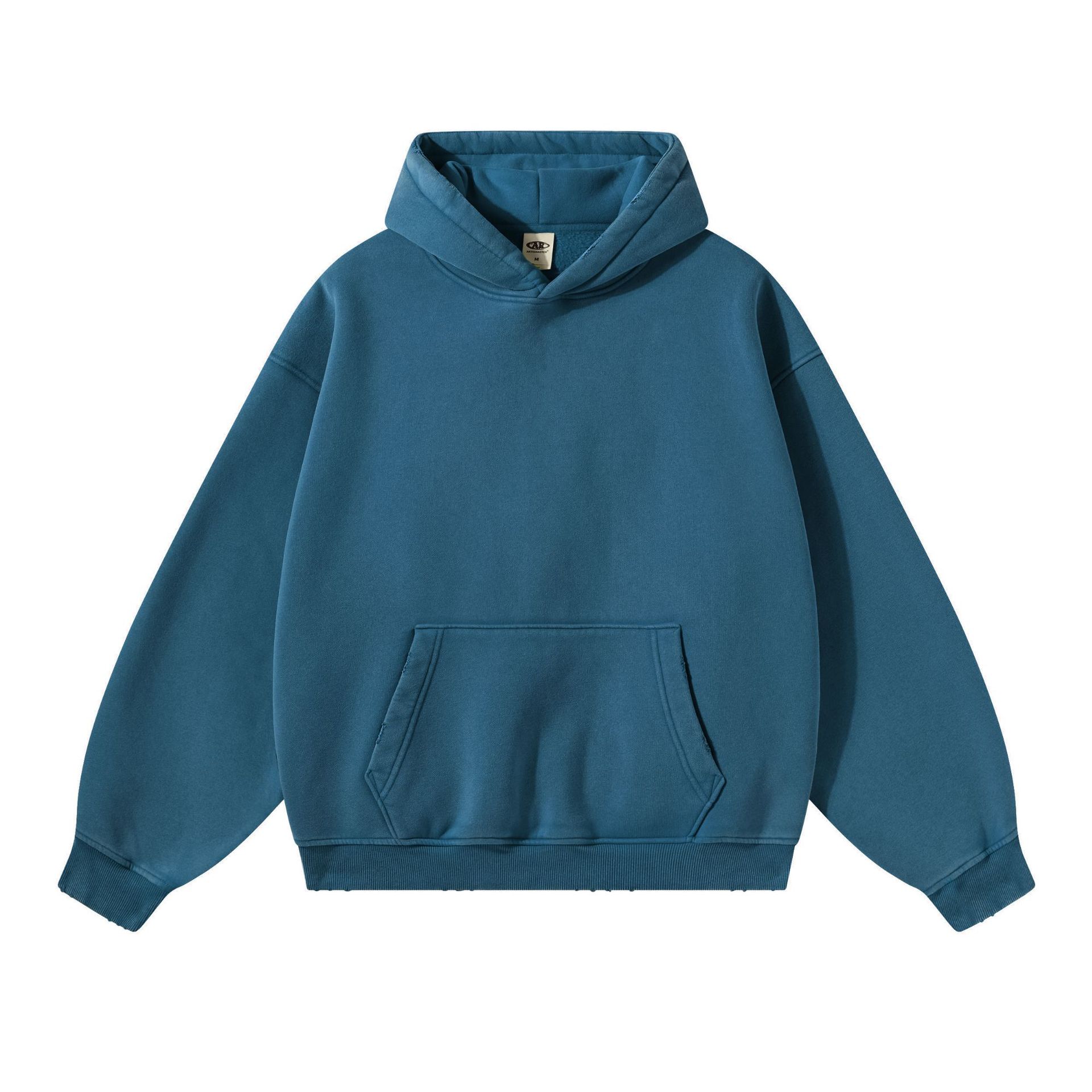 Transfronterizos de gran tamaño americano retro hombre suéter pesado chaqueta suelta Europa y América hombre sudadera con capuchón hombre