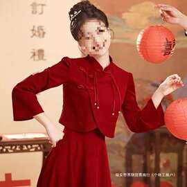 春季秀禾服婚服2026新款新娘回门便装敬酒服中式改良旗袍红色嫁衣