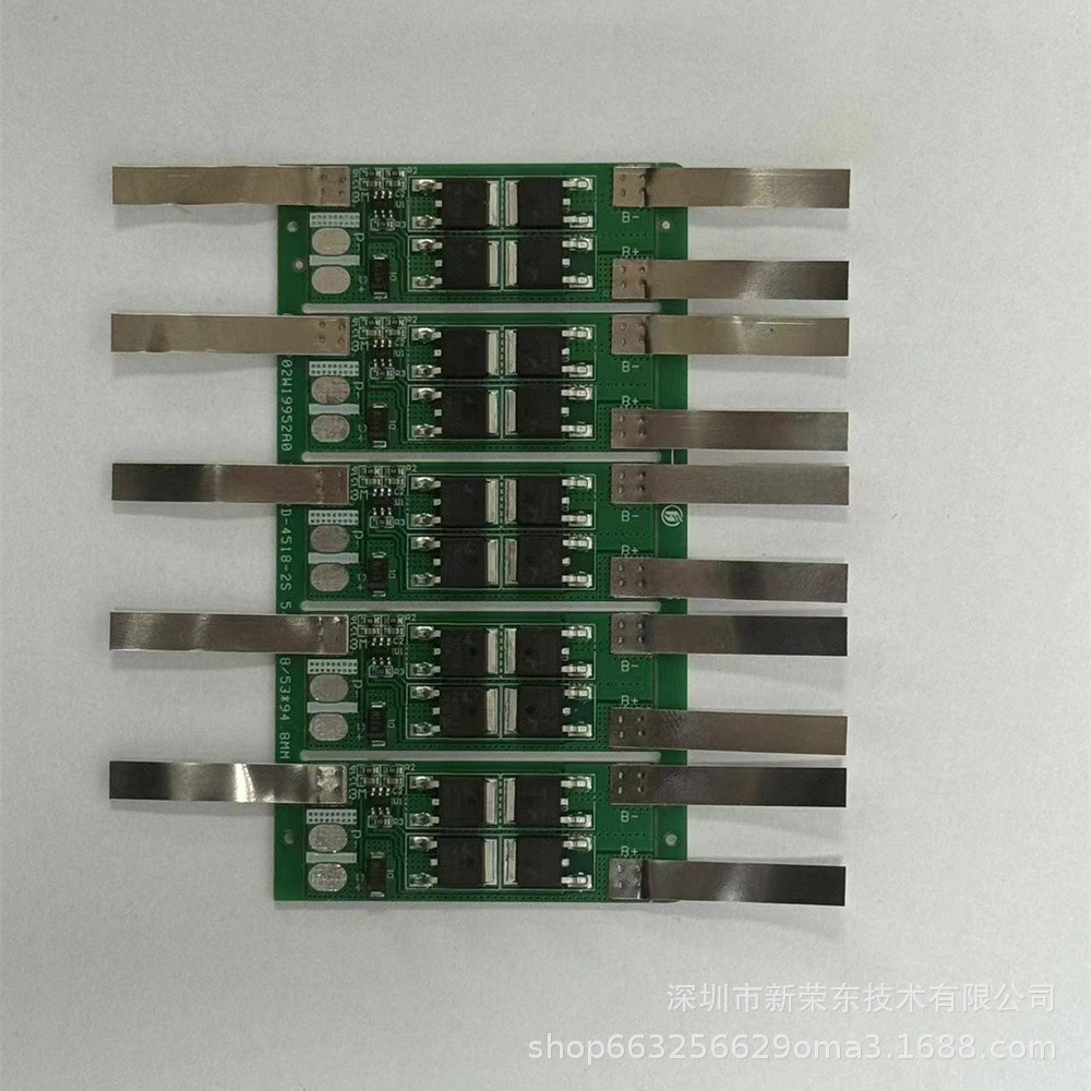 2串7.4V带镍片锂电池保护板电动工具5A/10A锂电池保护板厂家直供