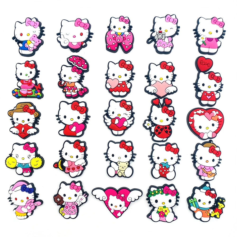 Декоративные акриловые подвески (Hello Kitty) набор, 25 милых DIY аксессуаров, легкий вес 14 г