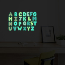 PH-YG054 跨境亚马逊发光26字母墙面贴画布置装饰儿童卧室荧光贴