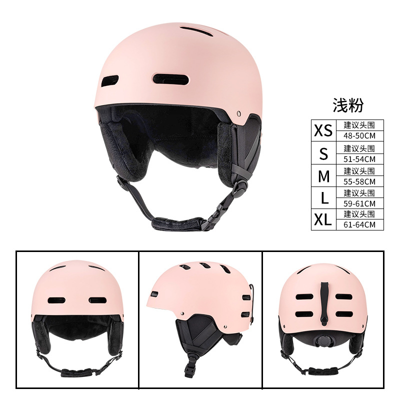 Nuevos niños adultos transfronterizos deportes al aire libre casco de esquí cubierta unisex con gafas con casco de esquí