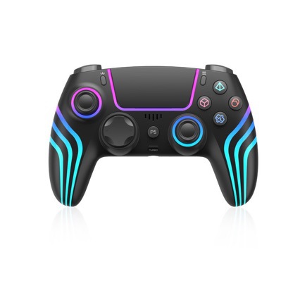 Gamepad inalámbrico PS5, compatible con consolas PS5 / PC con Windows / dispositivos Android / iOS / con RGB