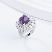 �ͬ�錚��Ʒ���u��Ȼ��ˮ������9*9mmS925���y�18k��r��Ů��ָ