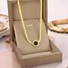 Elite fashionable necklace stainless steel, chain for key bag , European style, simple and elegant design, does not fade, wholesale