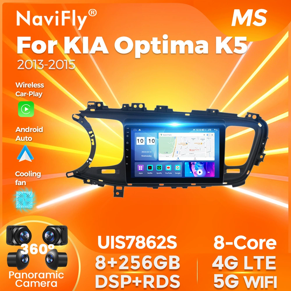 Применимо для Kia Optima K5 2013–2015, замена на Android-систему, Bluetooth после просмотра экрана навигации CarPlay
