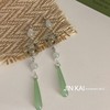 Retro long earrings, pendant with tassels, Chinese style