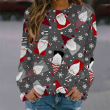 新款跨境外贸欧美圣诞节亚马逊速卖通独立站印花男装卫衣