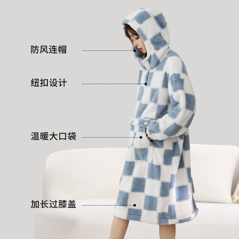 H1FW72X 목욕 가운 목욕 타월 성인 망토 흡수 빠른 건조 여성 성인 긴팔 사계절 유니버설