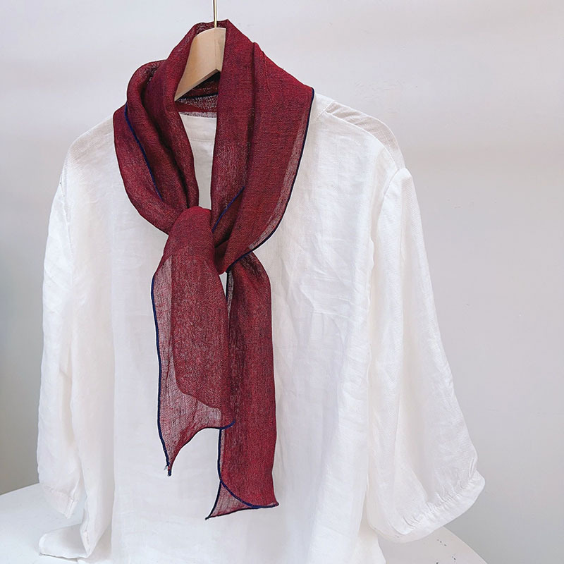 아마 원사 염색-레드 14*183cm