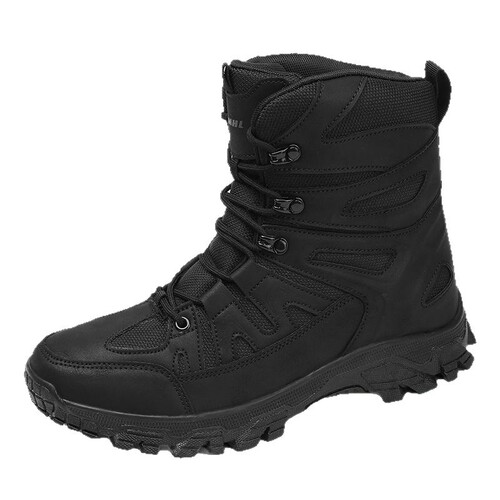 Autumn new fashionable high-top all-match outdoor sports hiking boots, large size Martin boots, mountaineering wear-resistant fashionable shoes