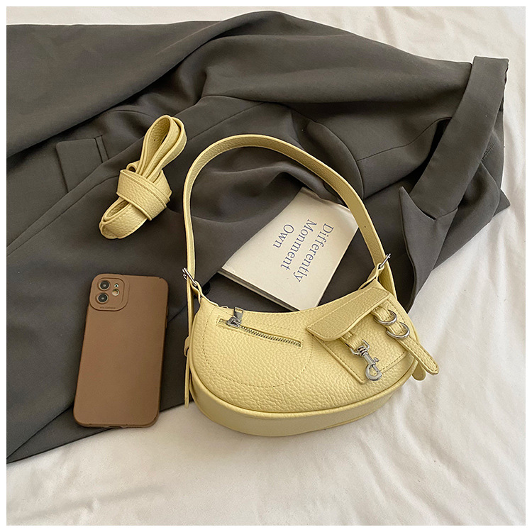 Underarm trendy and fashionable dumpling bag for women, simple and versatile Korean style single-shoulder bag, 2025 new niche design crossbody bag Specification drawing
