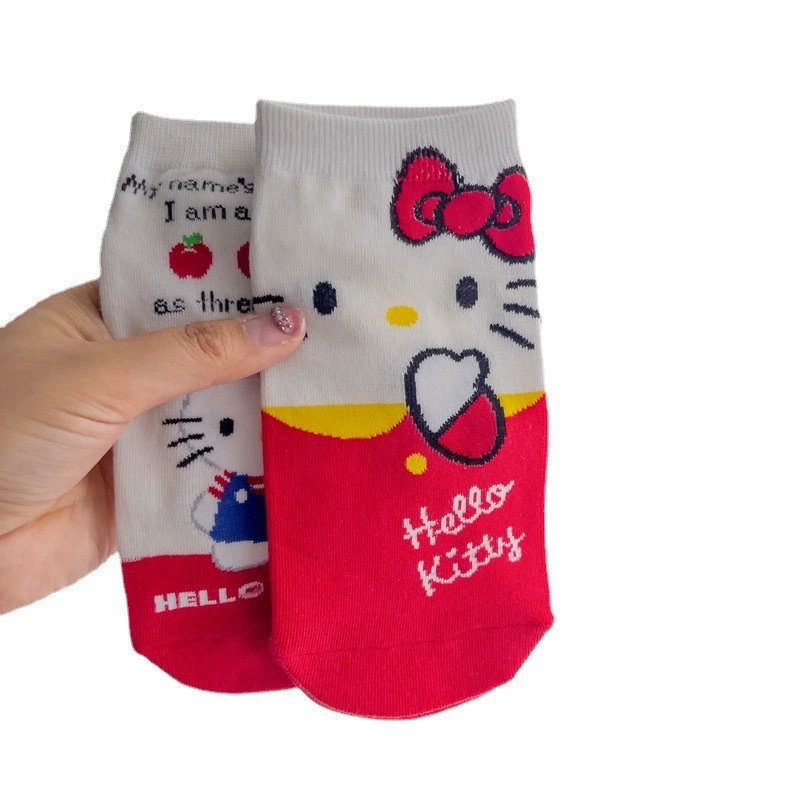 Hello Kitty, (Оптовые), японские мультяшные носки до колена, средняя длина, (Физикалы)