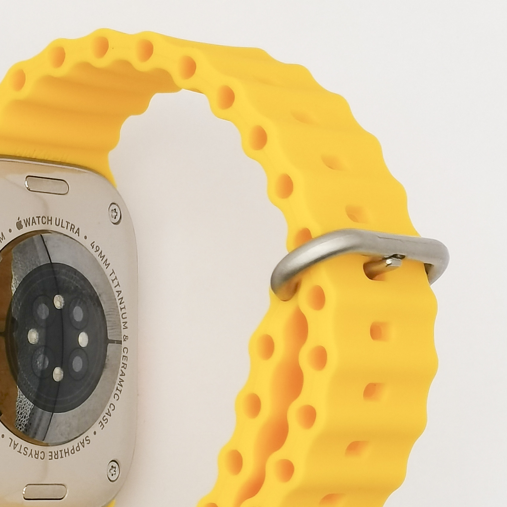 Adecuado para Apple reloj ultra 8 generación Correa Marina nuevo 49mm correa de reloj de silicona doble anillo