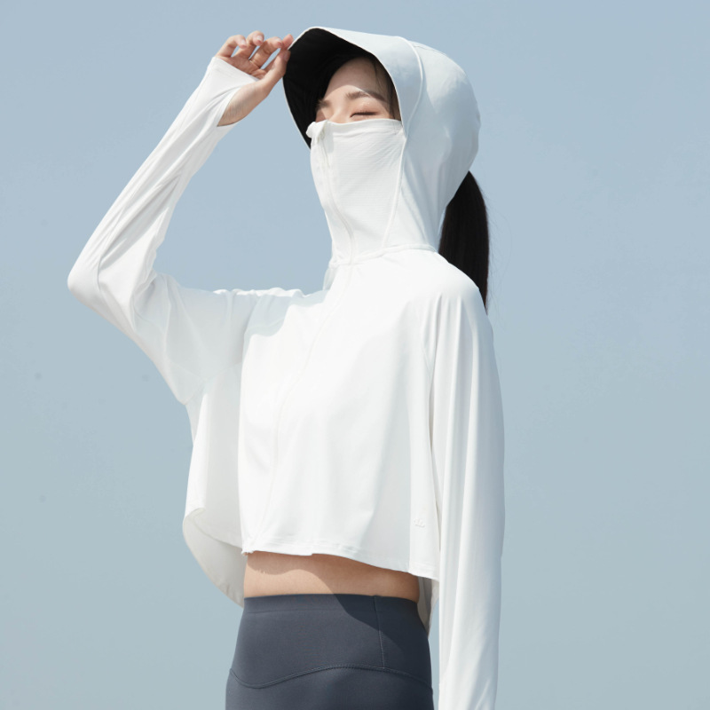2025 屋外夏の新しいアイスシルク日焼け防止服女性の抗 UV 大きなつば通気性のあるアイスシルク日焼け防止服ジャケット|undefined