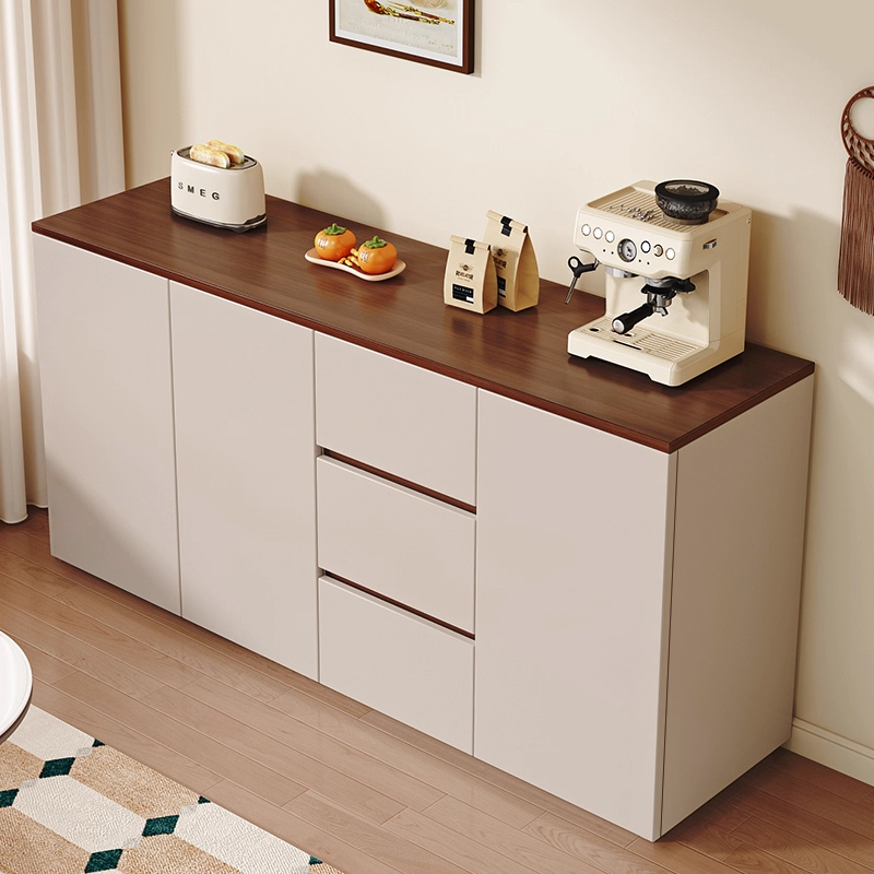 Solid Wood Sideboard Against the Wall Integrated Storage Cabinet Living Room Tea Side Cabinet Storage Cabinet Home Kitchen Storage Cabinet