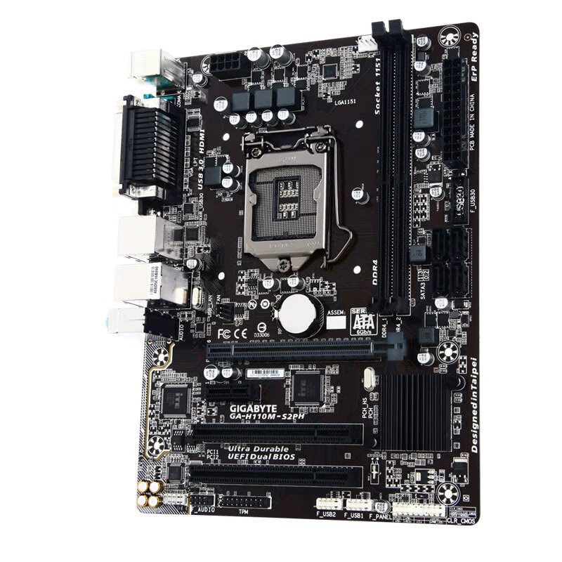 Подходит для Intel Gigabyte H110M-S2PH, поддержка CPU 6/7 поколения, LGA1151
