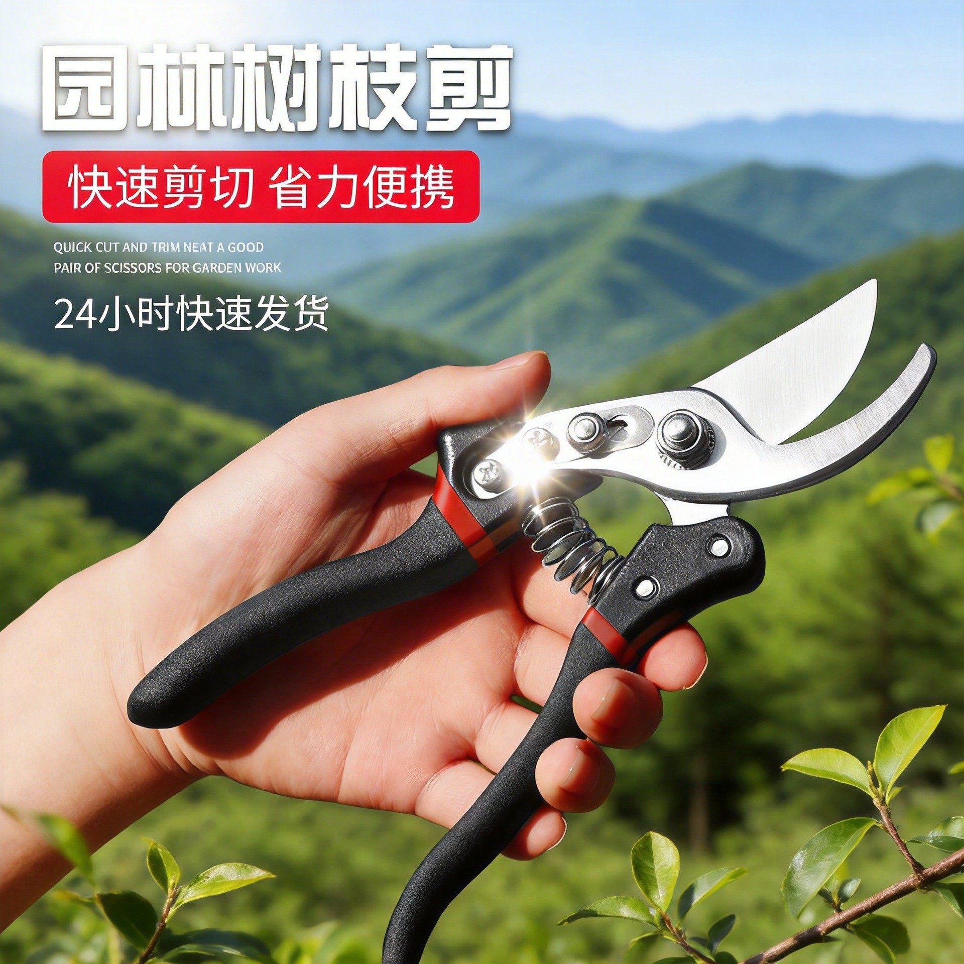 厂家批发果树修枝园林粗枝剪树枝用的剪刀花艺修枝剪摘果剪高枝剪