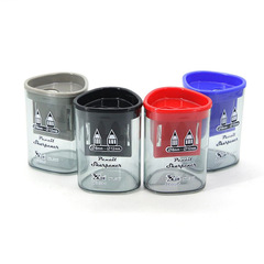 廠家直供三角形圓形造型卷筆刀塑料大小孔透明鉛筆刀筆刨學生文具